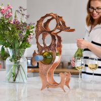 Copper "Seahorse" Wine Rack 