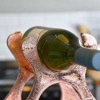 Close up of wine holder on " Wine Lodge" 