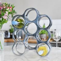 Antique Nickel "Floating Bubbles" Wine Rack  Antique Nickel "Floating Bubbles" Wine Rack