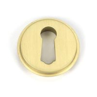 Keyhole Cover for Satin Brass "Circular" Art Deco Escutcheon - 53mm x 11mm Keyhole Cover for Satin Brass "Circular" Art Deco Escutcheon - 53mm x 11mm
