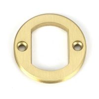 Backplate for Satin Brass "Circular" Art Deco Escutcheon - 53mm x 11mm Backplate for Satin Brass "Circular" Art Deco Escutcheon - 53mm x 11mm