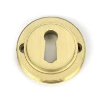 Keyhole Cover for Satin Brass "Circular" Escutcheon - 53mm x 11mm