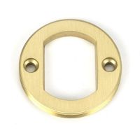 Backplate for Satin Brass "Circular" Euro Escutcheon - 53mm x 11mm