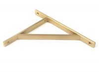 Close-Up for Satin Brass "Claremont" Traditional Shelf Bracket - 260mm x 200mm