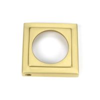 Cover for Satin Brass "Squared" Traditional Escutcheon - 53mm x 11mm