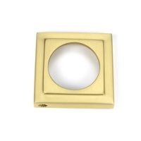 Cover for Satin Brass "Squared" Traditional Euro Escutcheon - 53mm x 11mm Cover for Satin Brass "Squared" Traditional Euro Escutcheon - 53mm x 11mm