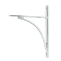 Satin Chrome "Appleton" Traditional Arched Shelf Bracket - 260mm x 200mm