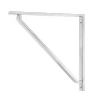 Satin Chrome "Emmanuel" Modern Shelf Bracket - 200mm x 200mm