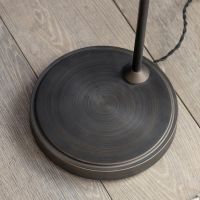 Close-up of the Base of the Antique Bronze Iron Floor Lamp