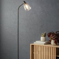 Antique Bronze Iron Floor Lamp in Situ