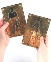 Solid Brass ’Ladies and Gents’ Bathroom signs