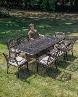 The "Arbor" 8-Seater Outdoor Dining Set - Antique Copper Full Scale Shot