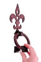 “Emile Auvergne” Antique Copper Fleur De Lys Door Knocker