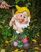 Scale image of "Algernon" the Garden Gnome