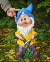 Scale image of colourful garden gnome Scale image of colourful garden gnome