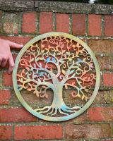 Scale image of bluebird tree wall art