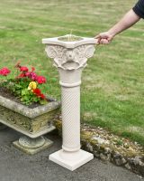 Scale image of cream garden plinth