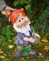 Scale image of colourful garden gnome sculpture