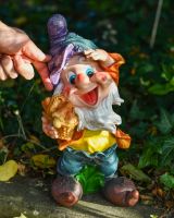 Scale image of colourful garden gnome sculpture