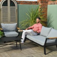 Scale image of five seater garden sofa set