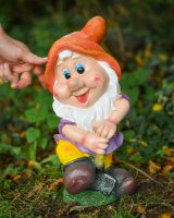 Scale image of colourful garden gnome ornament