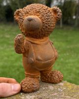 Scale image of rustic finish bear outdoor statue