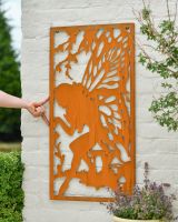 Scale image of Rustic Magical Fairy Garden Wall Art Scale image of Rustic Magical Fairy Garden Wall Art