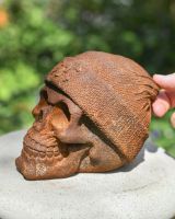 Scale image of cast iron patio sculpture 