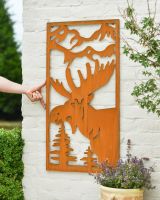 Scale image of "The Moose" Garden Wall Art Scale image of "The Moose" Garden Wall Art