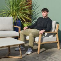 Scale image of five seater patio lounge set