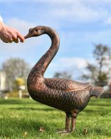 scale image of swan garden sculpture