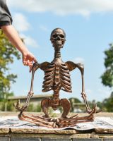Scale image of skeleton outdoor statue