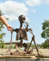Scale image of "Percival" the Pensive Skeleton - Copper