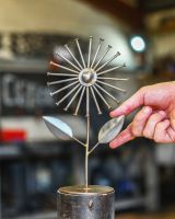 Scale image of scrap metal art sculpture Scale image of scrap metal art sculpture