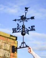 Scale image of robin and gardening weathervane