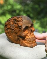 Scale image of cast iron patio statue