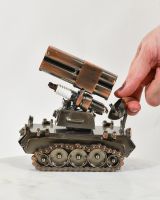 scale image of tank sculpture scale image of tank sculpture