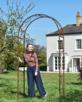 Ornate Floral "Corolla" Rustic Rose Arch to Scale Ornate Floral "Corolla" Rustic Rose Arch to Scale