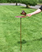 Scale Shot of Ground Spike Bird Feeder 