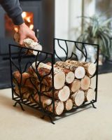 Scale Shot of "Attingham" Leaf Style Log Rack 