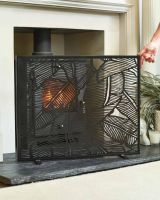 Scale Shot of "Royal Osmunda" Tropical Leaf Fire Screen