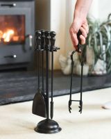 Scale Shot of Deluxe "Duchess" Iron Fireside Companion Set 46cm Scale Shot of Deluxe "Duchess" Iron Fireside Companion Set 46cm