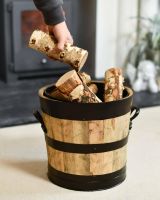 Scale Shot of Innsbruck Wooded Coal Scuttle - 30cm Scale Shot of Innsbruck Wooded Coal Scuttle - 30cm