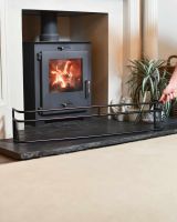 Scale Shot of Long Black Low Fireside Fender Guard