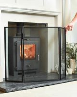 Scale Shot of Square Simplistic Contemporary Three Fold Fireguard