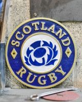 Cast Iron "Scotland Rugby" Sign