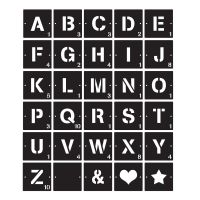 Individual Scrabble Letters & Symbols- Black 