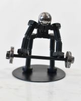 Scrap Metal Deadlift Ornament front view
