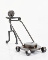 Mowing Scrap Metal Sculpture