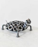 Scrap Metal Tortoise Hatchling Sculpture